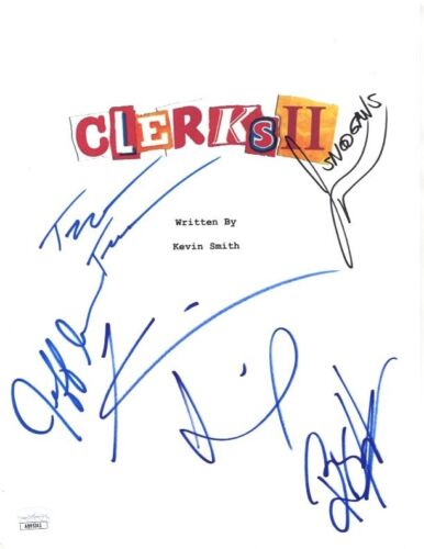 CLERKS II SIGNED AUTOGRAPHED 8.5×11 CAST SCRIPT COVER JSA
 COLLECTIBLE MEMORABILIA