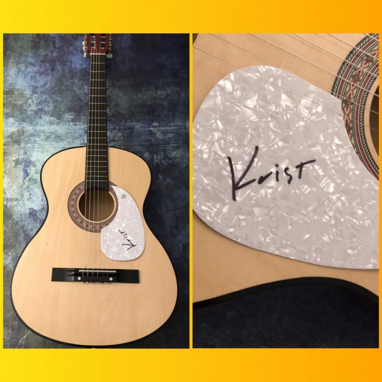 GFA NIRVANA ORIGINAL BASSIST * KRIST NOVOSELIC * SIGNED ACOUSTIC GUITAR K4 COA
 COLLECTIBLE MEMORABILIA