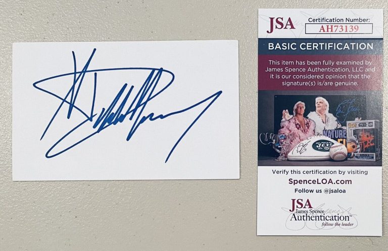 DEBBIE HARRY SIGNED AUTOGRAPHED 3×5 CARD JSA CERT BLONDIE DEBORAH
 COLLECTIBLE MEMORABILIA