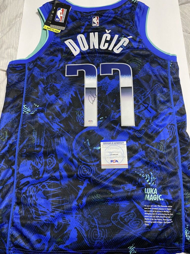 Luka Doncic Signed Autographed Roy Mavericks Authentic Jersey Psa Coa Proof Opens In A New 1136