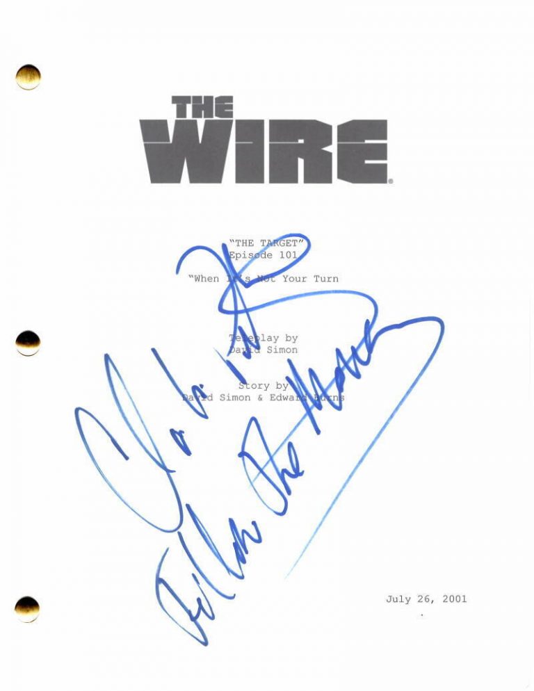 CLARKE PETERS SIGNED AUTOGRAPH THE WIRE PILOT SCRIPT LESTER W/ FOLLOW THE MONEY
COLLECTIBLE MEMORABILIA