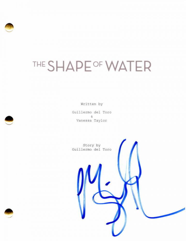 MICHAEL SHANNON SIGNED AUTOGRAPH THE SHAPE OF WATER FULL MOVIE SCRIPT – RARE
 COLLECTIBLE MEMORABILIA