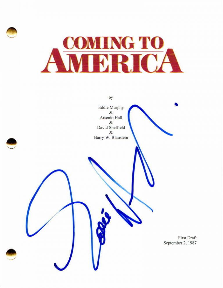 EDDIE MURPHY SIGNED AUTOGRAPH COMING TO AMERICA MOVIE SCRIPT – BEVERLY HILLS COP
COLLECTIBLE MEMORABILIA