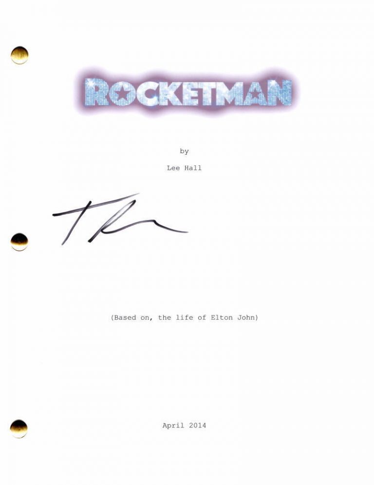 Taron Egerton signed autographed Rocketman 12x18 poster,proof COA, Elton John STAR