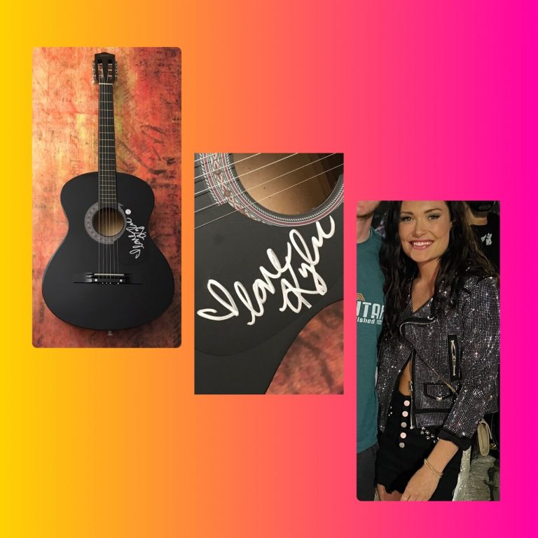 GFA BREAK THINGS COUNTRY STAR * KYLIE MORGAN * SIGNED ACOUSTIC GUITAR K3 COA
 COLLECTIBLE MEMORABILIA