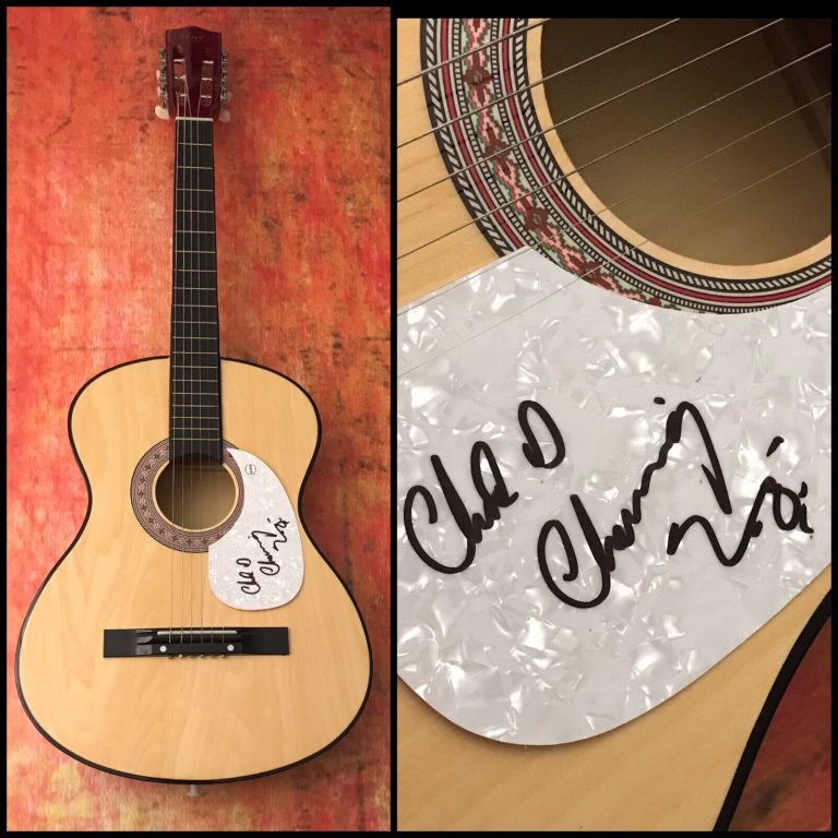 GFA NIRVANA DRUMMER BLEACH * CHAD CHANNING * SIGNED ACOUSTIC GUITAR C4 COA
 COLLECTIBLE MEMORABILIA