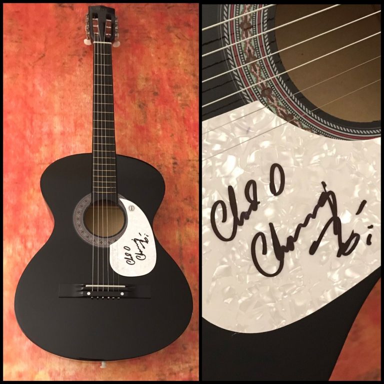GFA NIRVANA DRUMMER BLEACH * CHAD CHANNING * SIGNED ACOUSTIC GUITAR C3 COA
 COLLECTIBLE MEMORABILIA