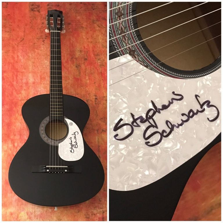GFA GODSPELL WICKED & PIPPIN * STEPHEN SCHWARTZ * SIGNED ACOUSTIC GUITAR S1 COA
 COLLECTIBLE MEMORABILIA