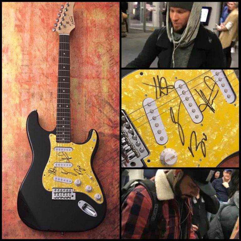 GFA AJ HOWIE KEVIN BRIAN * BACKSTREET BOYS * SIGNED ELECTRIC GUITAR PROOF COA
 COLLECTIBLE MEMORABILIA