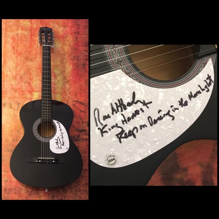 GFA KING HARVEST BAND * RON ALTBACH * SIGNED ACOUSTIC GUITAR R5 COA
 COLLECTIBLE MEMORABILIA