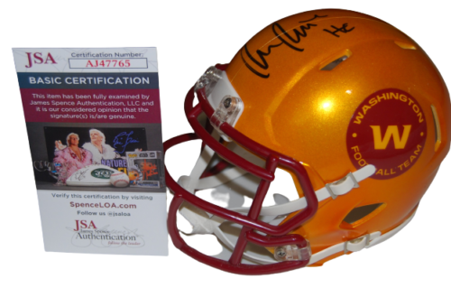 RON RIVERA SIGNED (WASHINGTON FOOTBALL TEAM) MINI FOOTBALL HELMET JSA AJ47765
 COLLECTIBLE MEMORABILIA