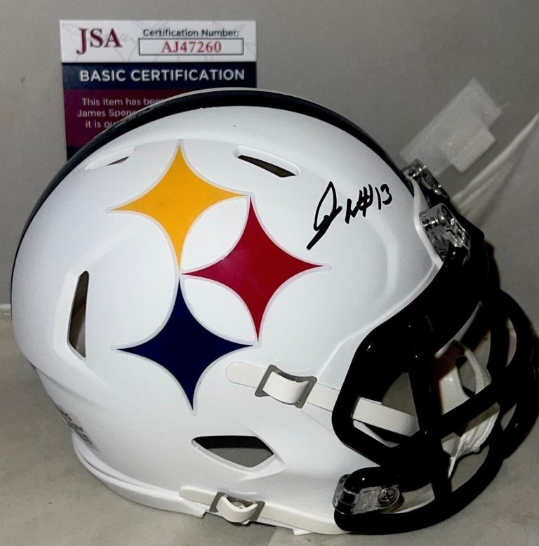 JAMES WASHINGTON SIGNED PITTSBURGH STEELERS AMP MINI HELMET AUTOGRAPHED JSA
 COLLECTIBLE MEMORABILIA