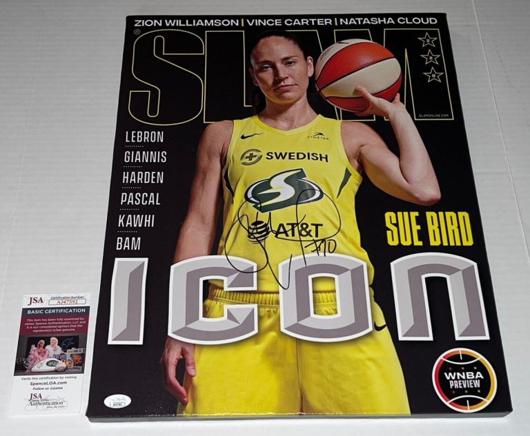 SUE BIRD SEATTLE STORM SIGNED SLAM COVER 16×20 STRETCHED CANVAS AUTOGRAPHED JSA
 COLLECTIBLE MEMORABILIA