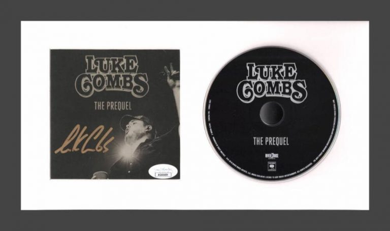 LUKE COMBS SIGNED AUTOGRAPH THE PREQUEL FRAMED CD DISPLAY – READY TO HANG! JSA
 COLLECTIBLE MEMORABILIA