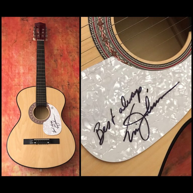 GFA CLIFFS OF DOVER GUITARIST * ERIC JOHNSON * SIGNED ACOUSTIC GUITAR E2 COA
 COLLECTIBLE MEMORABILIA