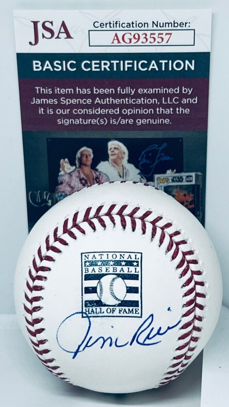 JIM RICE BOSTON RED SOX SIGNED HOF LOGO BASEBALL BALL AUTOGRAPHED JSA
 COLLECTIBLE MEMORABILIA