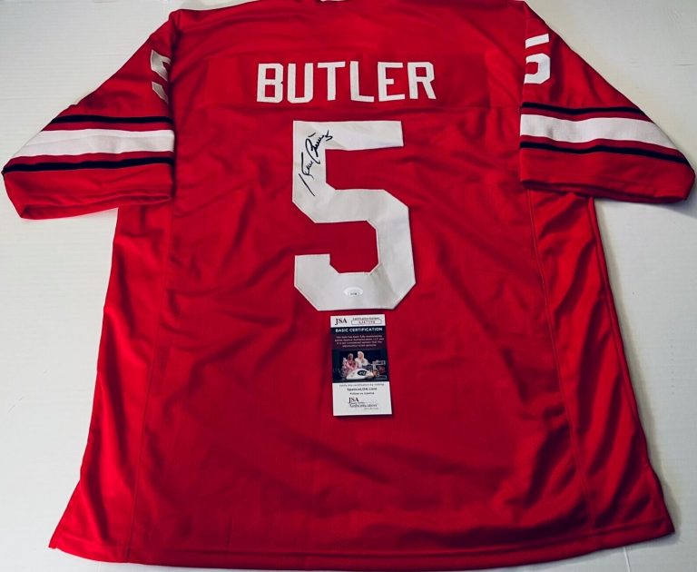 KEVIN BUTLER GEORGIA BULLDOGS SIGNED CUSTOM JERSEY AUTOGRAPHED JSA
 COLLECTIBLE MEMORABILIA