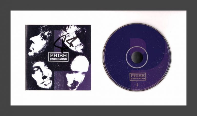 TREY ANASTASIO PHISH SIGNED AUTOGRAPH UNDERMIND FRAMED CD DISPLAY – BAS COA
 COLLECTIBLE MEMORABILIA