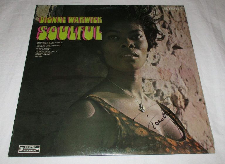 DIONNE WARWICK SIGNED SOULFUL VINYL RECORD JSA
 COLLECTIBLE MEMORABILIA