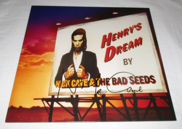 NICK CAVE SIGNED HENRY’S DREAM VINYL RECORD JSA
 COLLECTIBLE MEMORABILIA
