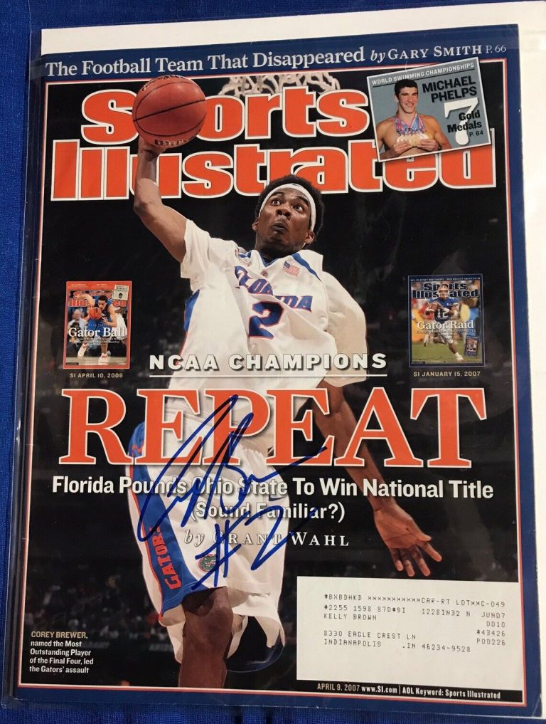 COREY BREWER SIGNED SPORTS ILLUSTRATED MAGAZINE AUTOGRAPHED
 COLLECTIBLE MEMORABILIA