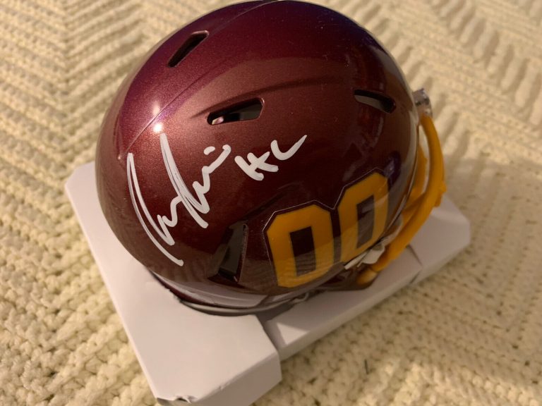 COACH RON RIVERA SIGNED MINI HELMET AUTOGRAPHED WASHINGTON COMMANDERS REDSKINS
 COLLECTIBLE MEMORABILIA