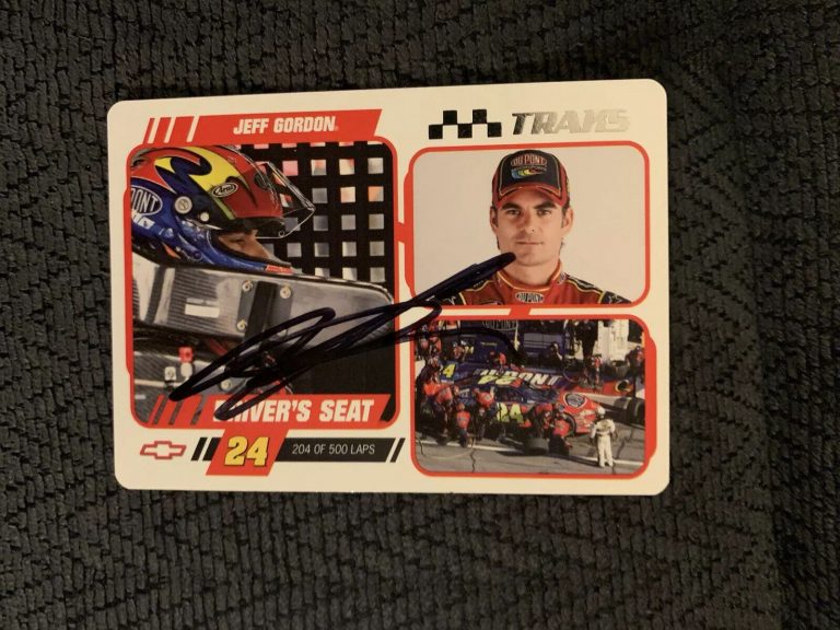 JEFF GORDON SIGNED NASCAR TRADING CARD RACING LEGEND AUTOGRAPHED
 COLLECTIBLE MEMORABILIA