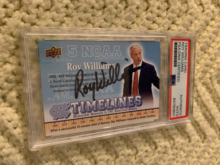 ROY WILLIAMS SIGNED 2011 UD NORTH CAROLINA CARD #161 PSA /DNA SLAB COA AUTOGRAPH
 COLLECTIBLE MEMORABILIA