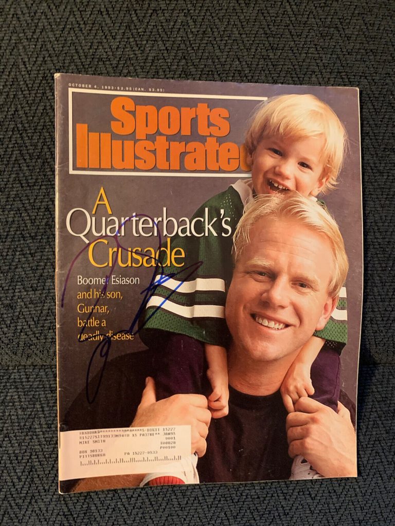 BOOMER ESIASON SIGNED SPORTS ILLUSTRATED MAGAZINE AUTOGRAPHED
 COLLECTIBLE MEMORABILIA