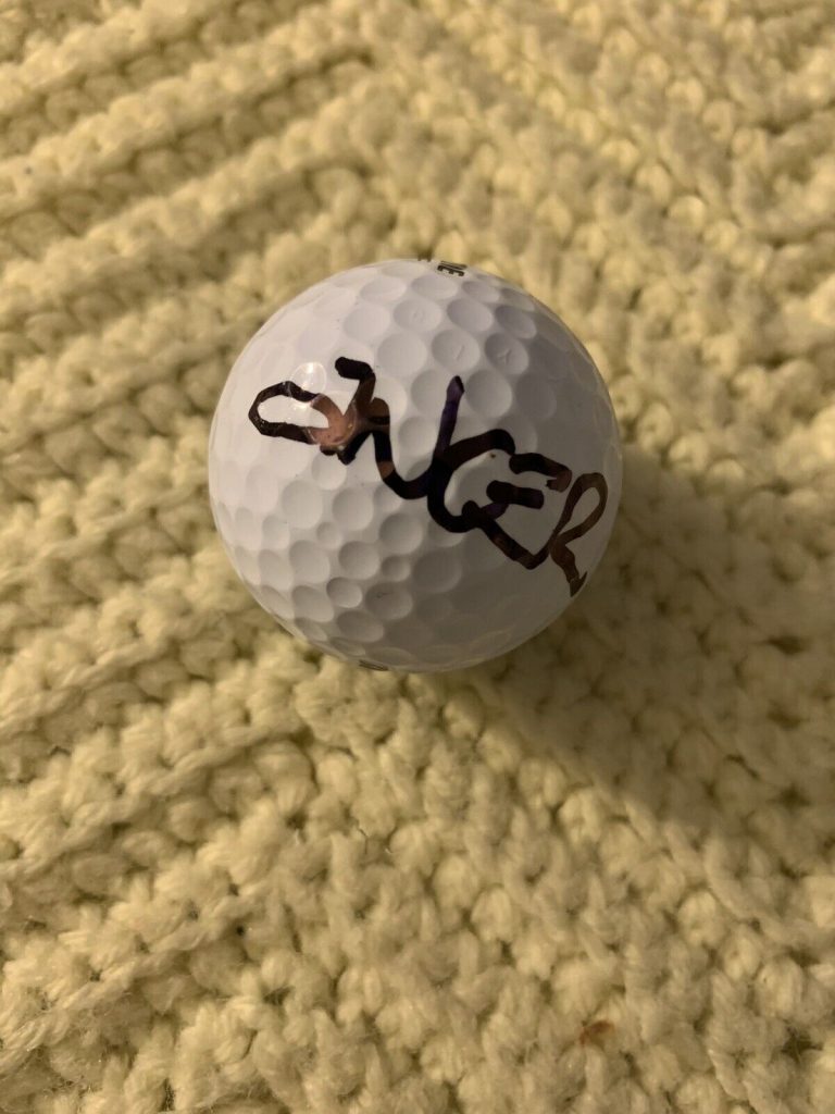 ABRAHAM ANCER SIGNED GOLF BALL PGA TOUR AUTOGRAPHED
 COLLECTIBLE MEMORABILIA