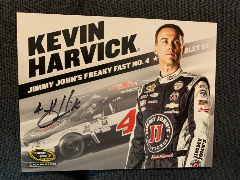 KEVIN HARVICK SIGNED PROMO HERO CARD NASCAR AUTOGRAPHED
 COLLECTIBLE MEMORABILIA