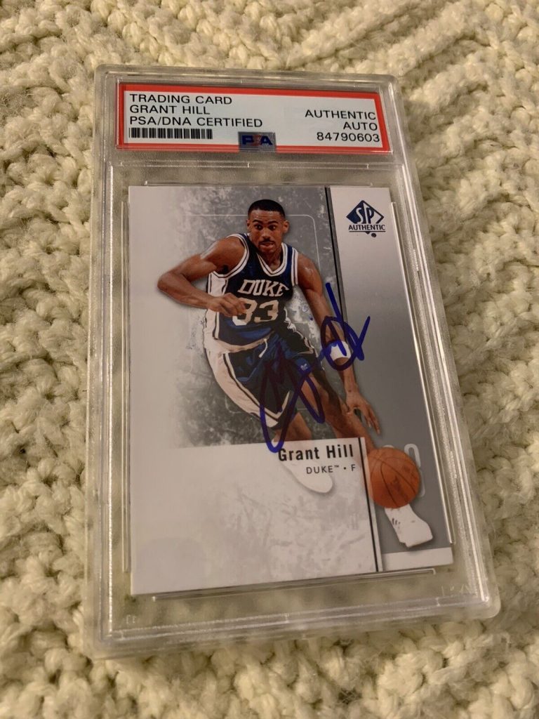 GRANT HILL SIGNED 2011-12 UD SP AUTHENTIC CARD #379 PSA /DNA COA AUTOGRAPHED
 COLLECTIBLE MEMORABILIA