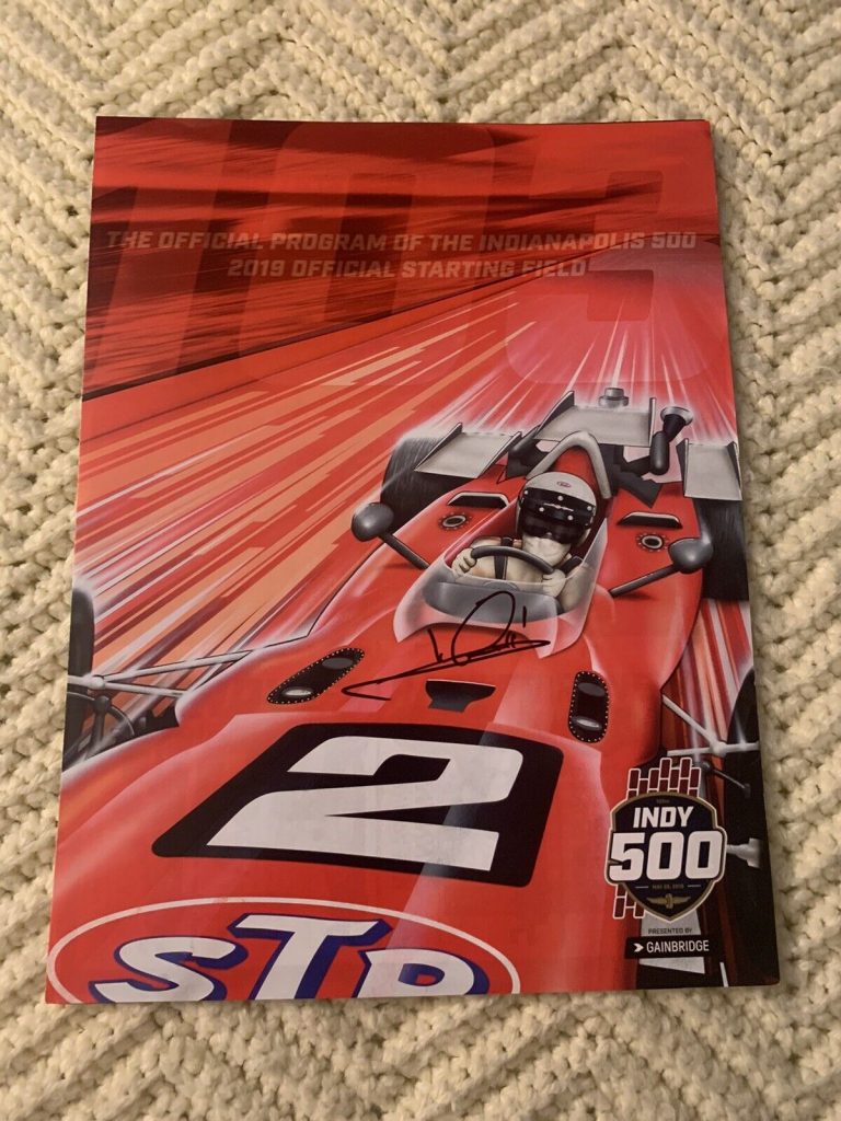 2019 INDY 500 STARTING FIELD LINE-UP INDIANAPOLIS SIGNED MARIO ANDRETTI 50TH ANN
 COLLECTIBLE MEMORABILIA