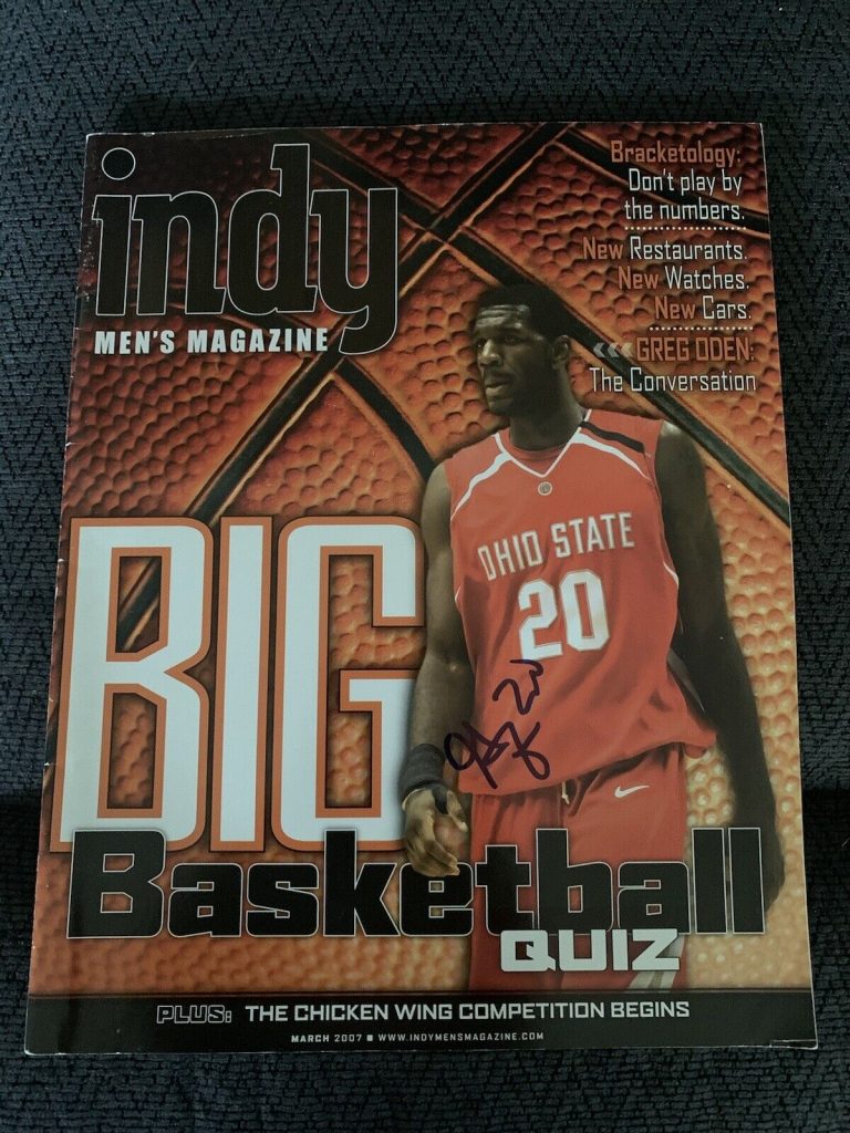 GREG ODEN SIGNED BASKETBALL MAGAZINE AUTOGRAPHED
 COLLECTIBLE MEMORABILIA