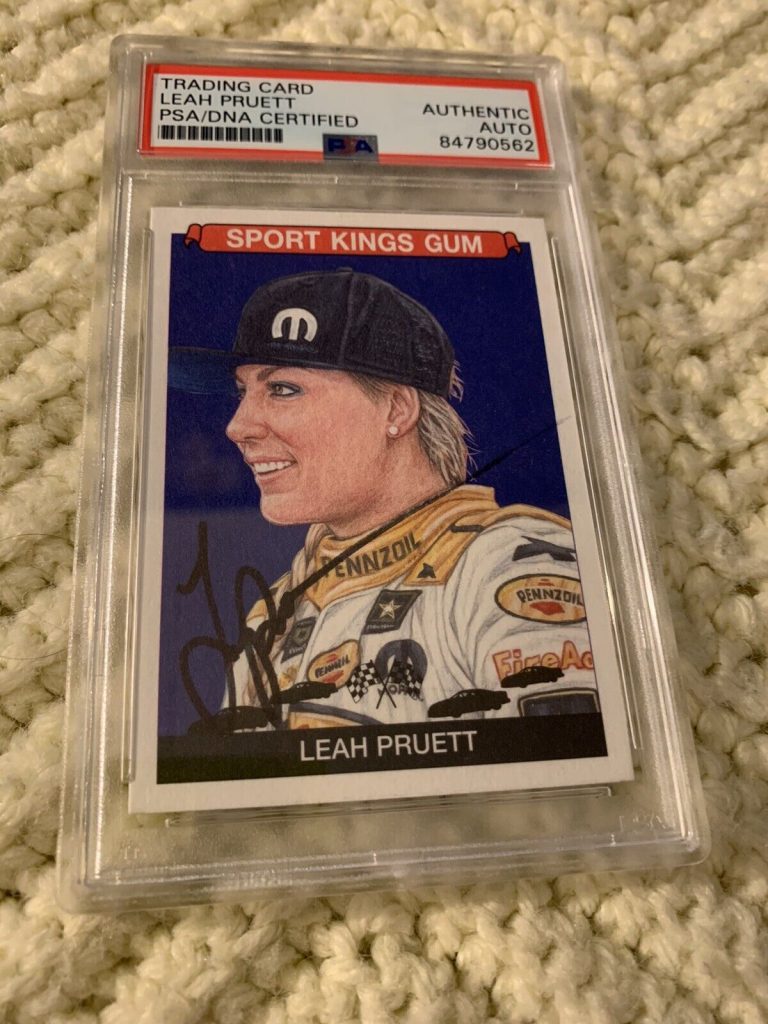 LEAH PRUETT SIGNED 2021 GOODWIN CHAMPIONS #71 CARD PSA /DNA SLAB COA AUTOGRAPHED
 COLLECTIBLE MEMORABILIA