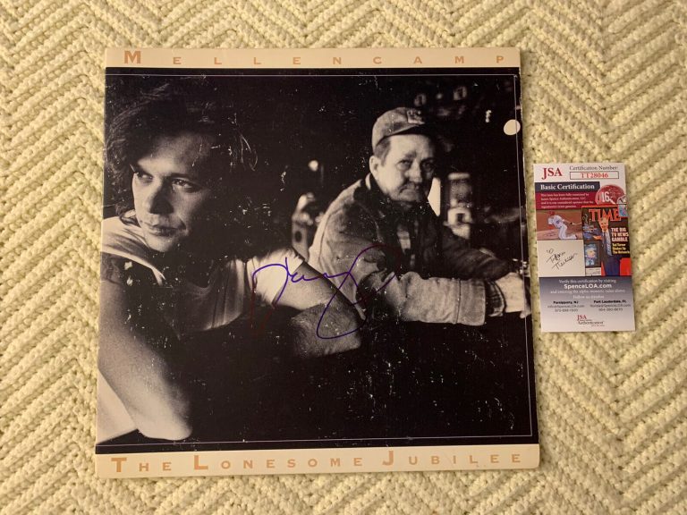 JOHN MELLENCAMP SIGNED LONESOME JUBILEE VINYL RECORD ALBUM JSA AUTHENTICATED COA
 COLLECTIBLE MEMORABILIA
