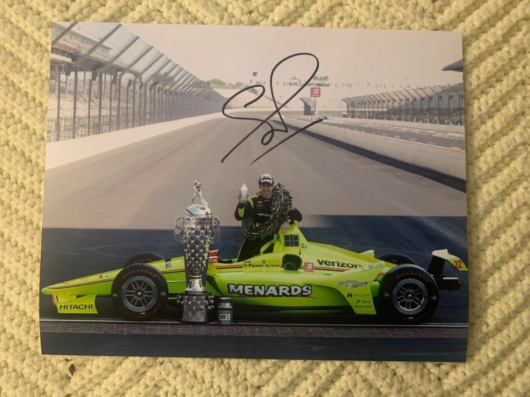 SIMON PAGENAUD SIGNED INDIANAPOLIS INDY 500 8×10 AUTOGRAPHED 2019
 COLLECTIBLE MEMORABILIA