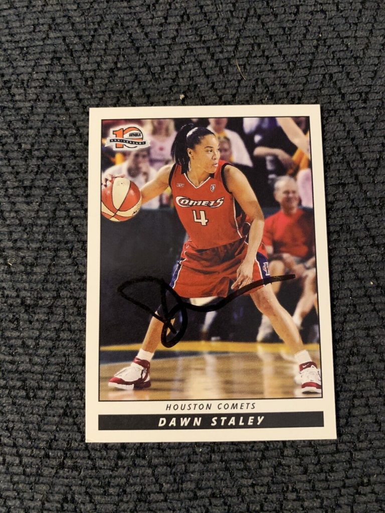 DAWN STALEY SIGNED TRADING CARD AUTOGRAPHED BASKETBALL HALL OF FAME
 COLLECTIBLE MEMORABILIA