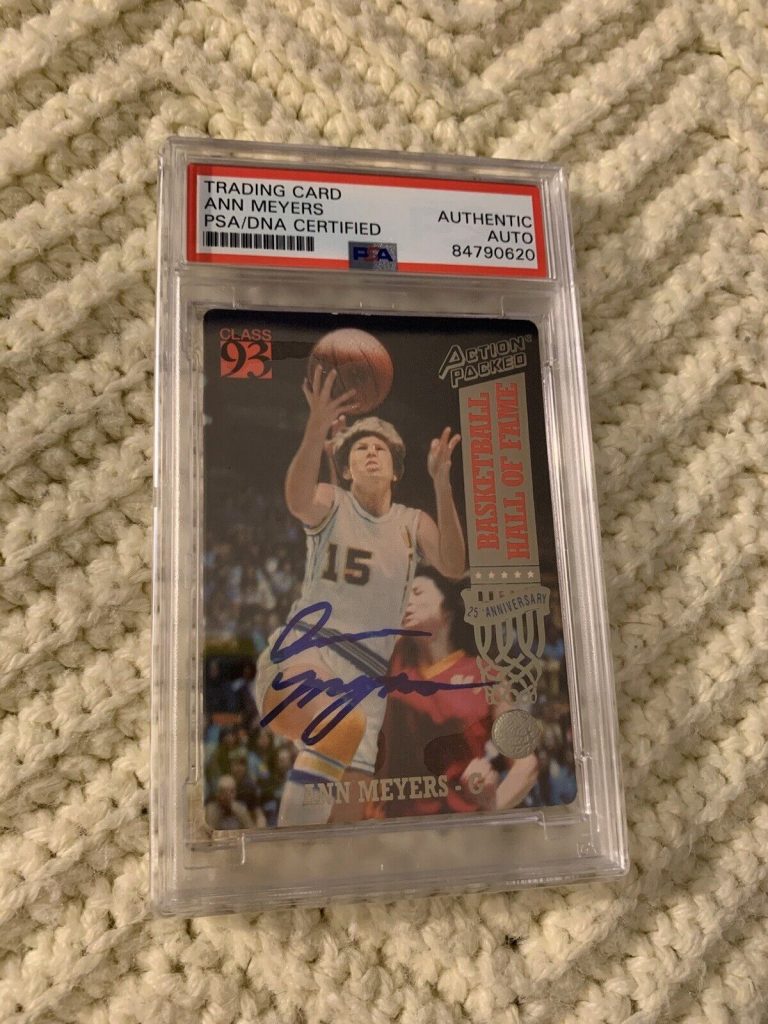ANN MEYERS SIGNED 1993 ACTION PACKED HOF CARD #99 PSA /DNA SLAB COA AUTOGRAPHED
 COLLECTIBLE MEMORABILIA