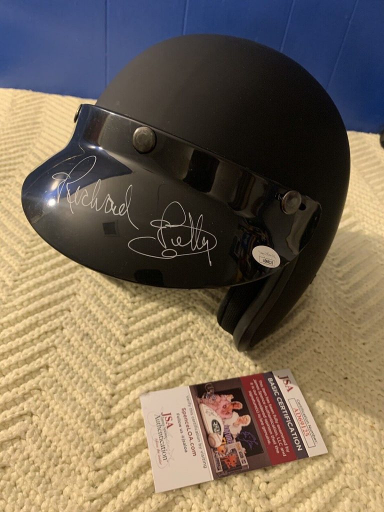 RICHARD PETTY SIGNED FULL SIZE OPEN-FACED HELMET NEW JSA AUTHENTICATED COA
 COLLECTIBLE MEMORABILIA