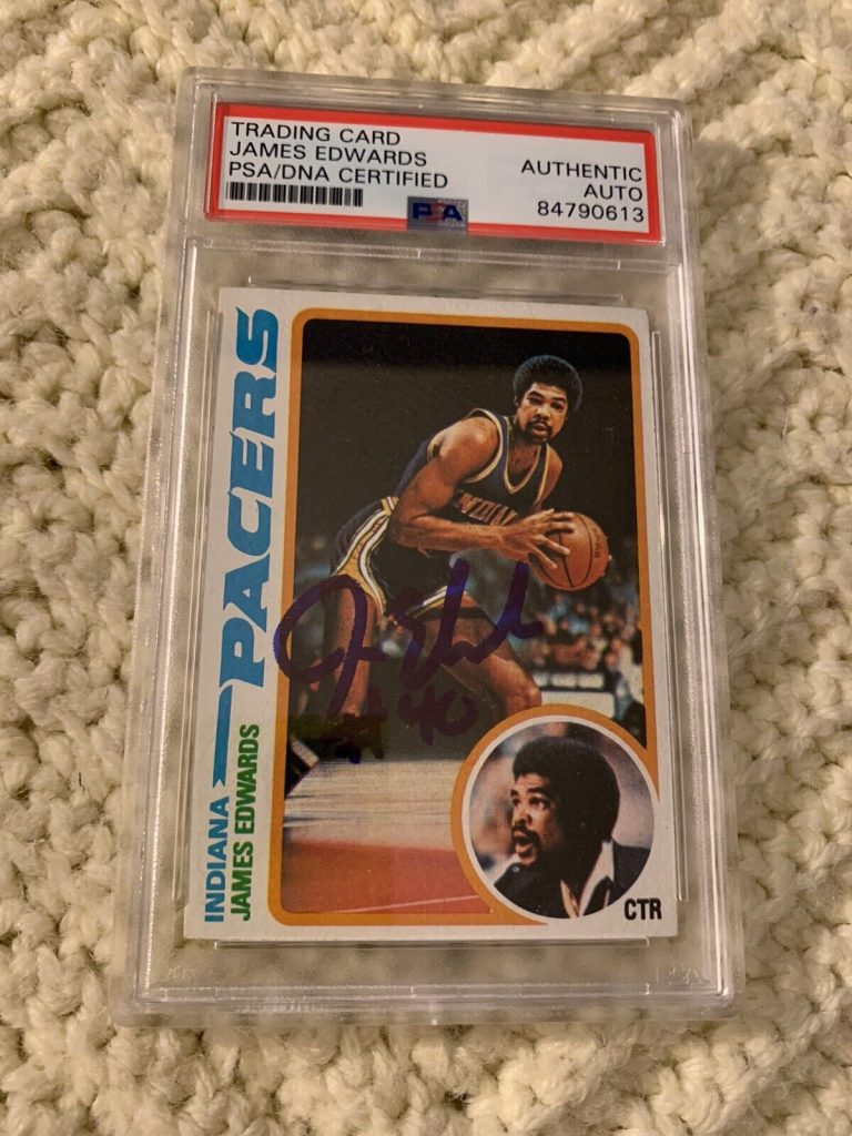 JAMES EDWARDS SIGNED 1978-79 TOPPS CARD #27 PSA /DNA COA RC ROOKIE AUTOGRAPHED
 COLLECTIBLE MEMORABILIA