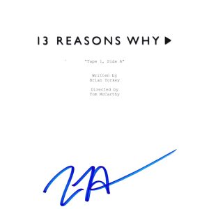 TOM MCCARTHY SIGNED 13 REASONS WHY PILOT SCRIPT BECKETT BAS AUTOGRAPH AUTO COLLECTIBLE MEMORABILIA