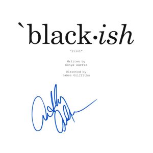 ANTHONY ANDERSON SIGNED BLACK-ISH PILOT SCRIPT BECKETT BAS AUTOGRAPH AUTO COLLECTIBLE MEMORABILIA
