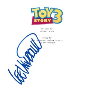 LEE UNKRICH SIGNED TOY STORY 3 SCRIPT BECKETT BAS AUTOGRAPH AUTO COLLECTIBLE MEMORABILIA