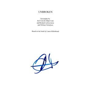 JACK O'CONNELL SIGNED UNBROKEN SCRIPT BECKETT BAS AUTOGRAPH AUTO COA COLLECTIBLE MEMORABILIA