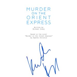 KENNETH BRANAGH SIGNED MURDER ORIENT EXPRESS SCRIPT BECKETT BAS AUTOGRAPH AUTO COLLECTIBLE MEMORABILIA