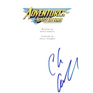 CHRIS COLUMBUS SIGNED ADVENTURES IN BABYSITTING SCRIPT BECKETT BAS AUTOGRAPH COLLECTIBLE MEMORABILIA