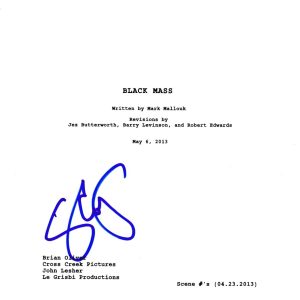 SCOTT COOPER SIGNED BLACK MASS SCRIPT BECKETT BAS AUTOGRAPH AUTO JOHNNY DEPP COLLECTIBLE MEMORABILIA