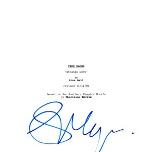 STEPHEN MOYER SIGNED TRUE BLOOD PILOT SCRIPT BECKETT BAS AUTOGRAPH AUTO COLLECTIBLE MEMORABILIA