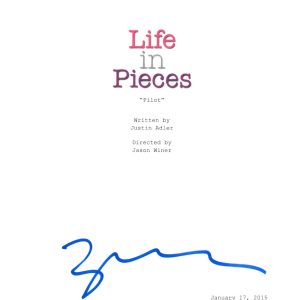 ZOE LISTER JONES SIGNED LIFE IN PIECES PILOT SCRIPT BECKETT BAS AUTOGRAPH AUTO COLLECTIBLE MEMORABILIA